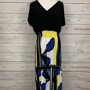 Flirty Pink - Short Sleeve Maxi Dress 2X